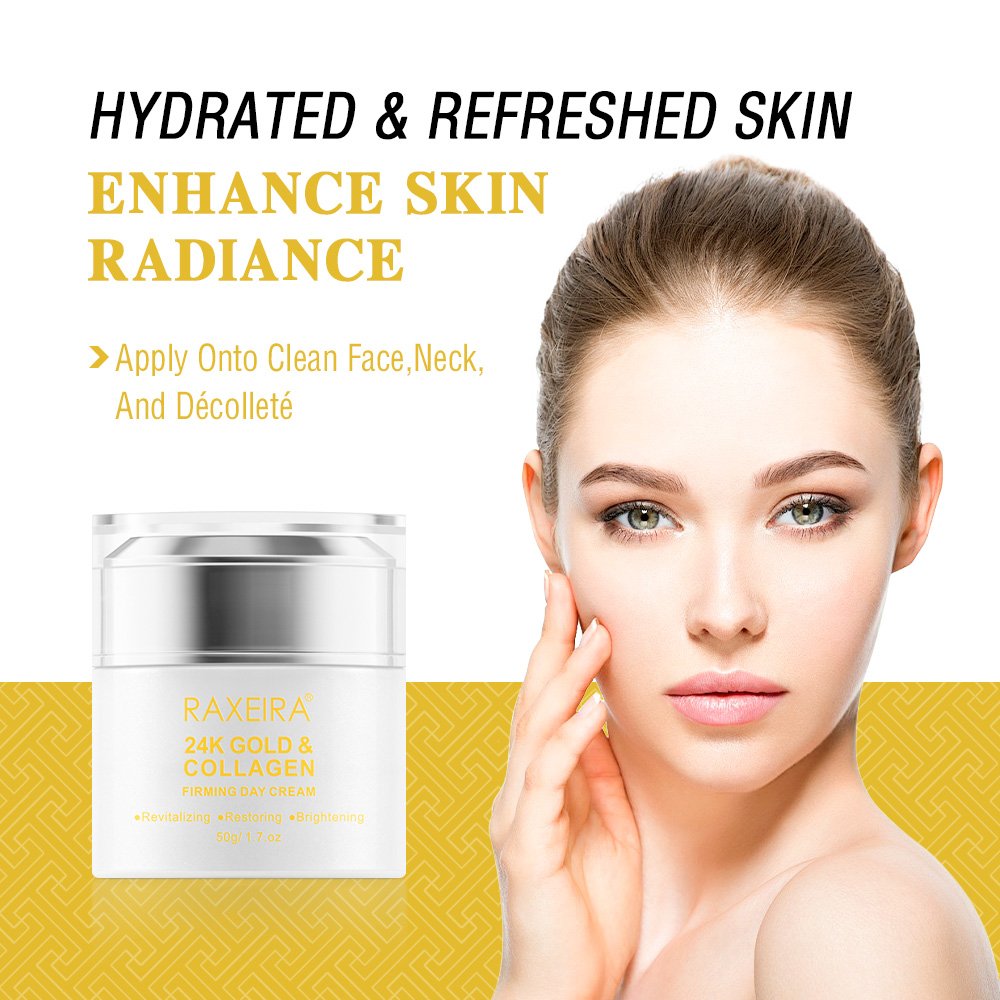 24k Gold Collagen Day And Night Face Cream Remove Dark Spots Moisturizing Wrinkles Anti-aging Face Cream Skin Care Products
