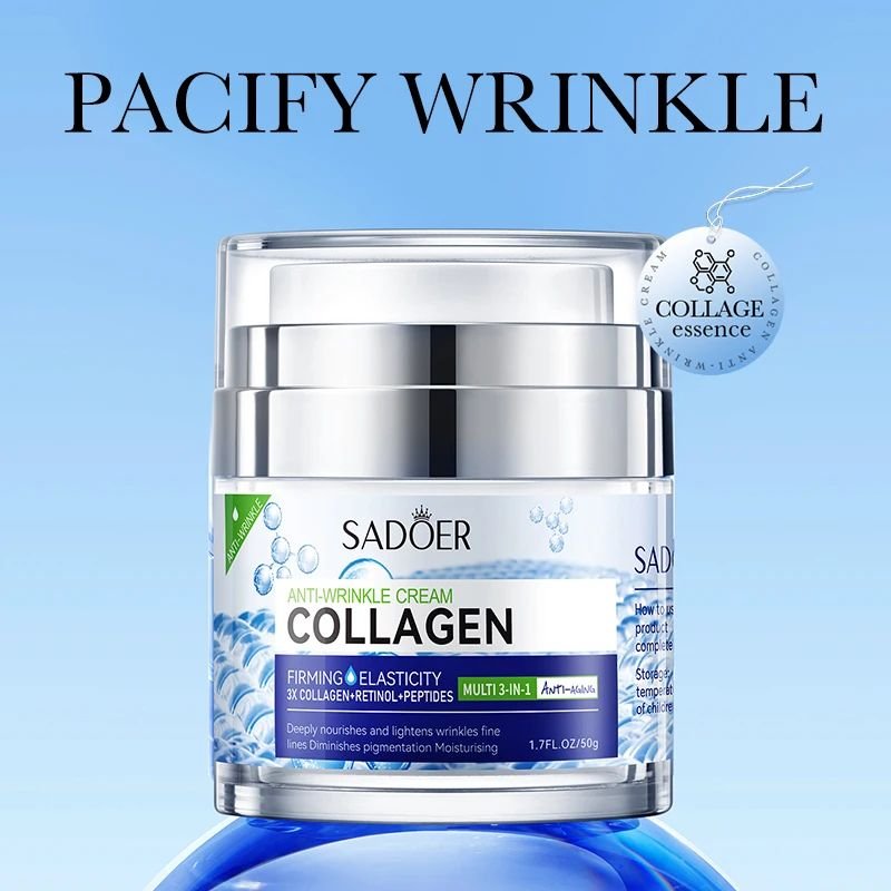SADOER Organic Collagen Moisturizing Anti-Wrinkle Face Cream Hydrating Tender Smoothing Anti Aging Skin Whitening Cream