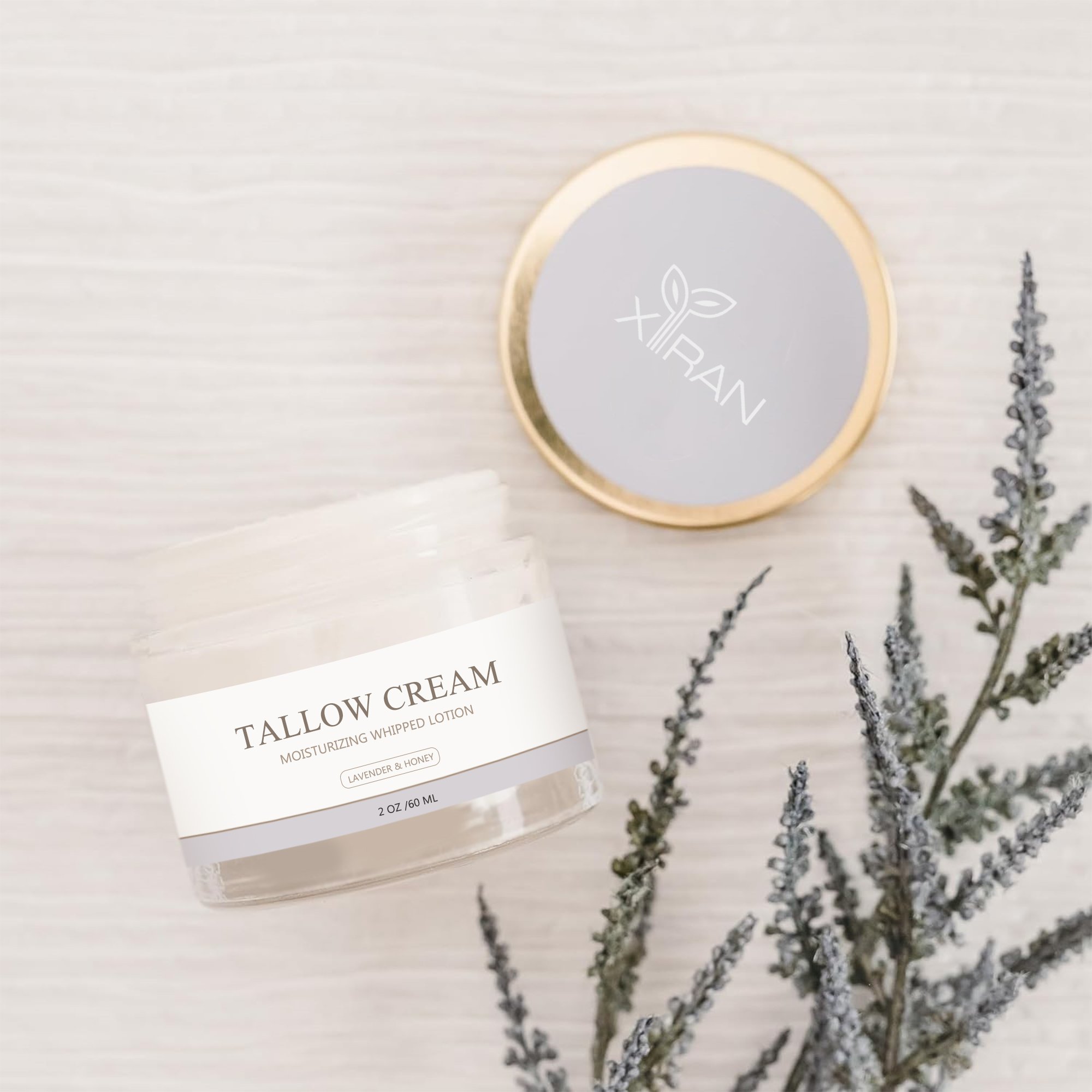 Private Label Whipped Tallow Face Cream Fragrance Free Hydrating Mild Replaces Body Lotion Tallow Cream For Sensitive Skin