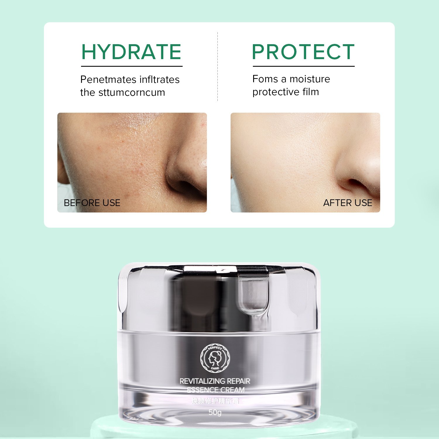 Perfectcare Centella Face Cream Repairing skin barrier Moisturizing Cream