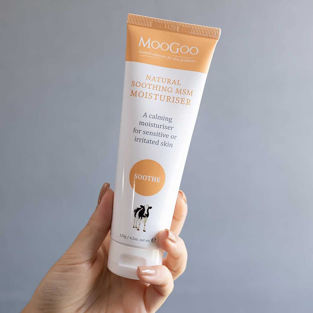 MooGoo Natural Soothing MSM 120g Moisturiser Face Cream & Lotion for sensitive skin for all ages