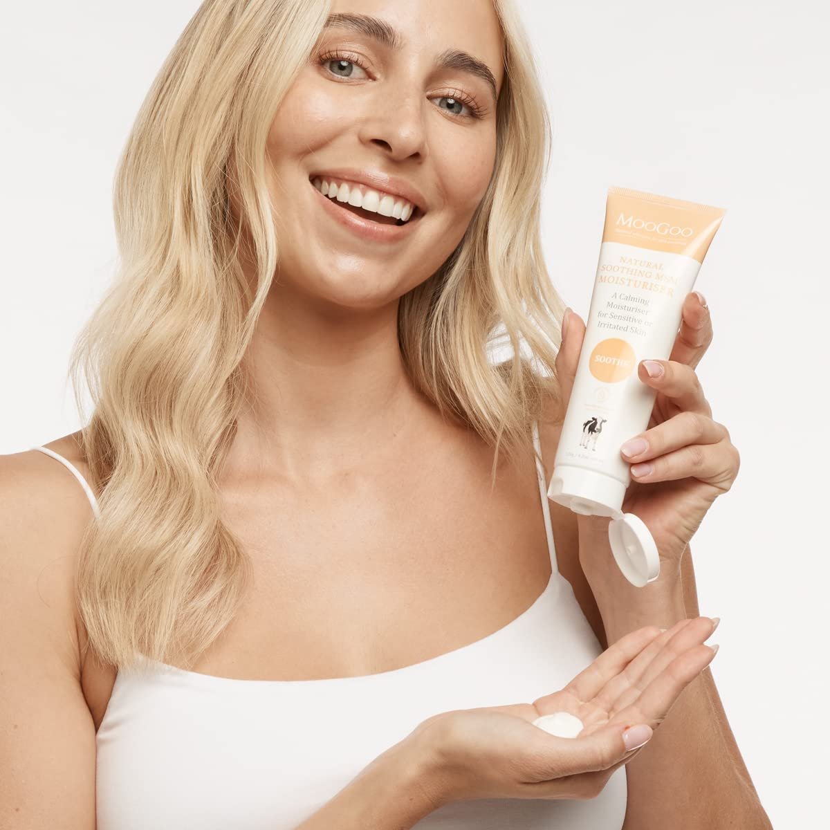 MooGoo Natural Soothing MSM 120g Moisturiser Face Cream & Lotion for sensitive skin for all ages