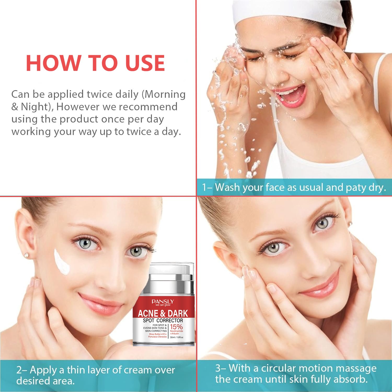 Face Cream With Niacinamide Arbutin Vitamin C Face Whitening Black Freckle Acne Fade Dark Spot Corrector Remover