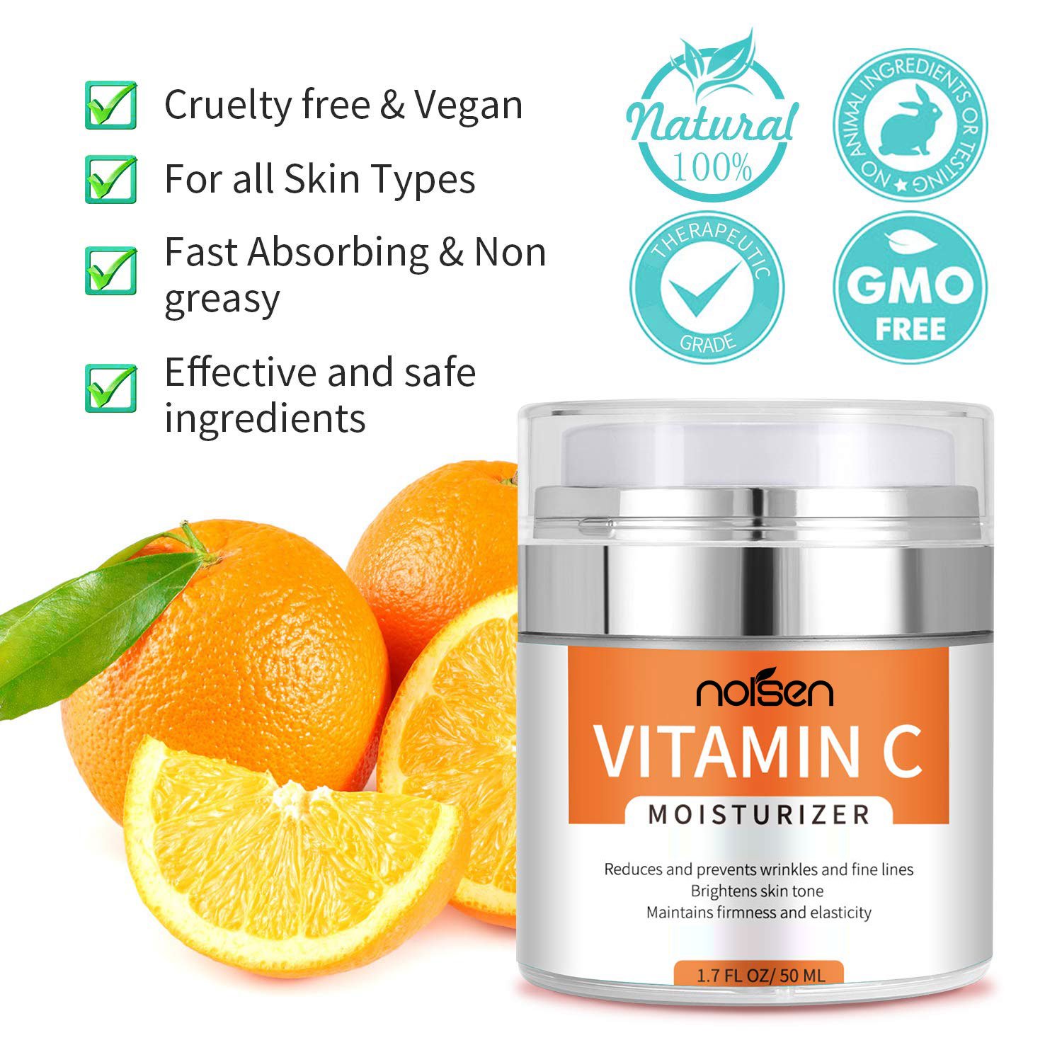 private label aloe vera extract whitening anti-aging remove fine line brighten skin hyaluronic acid vitamin C face cream