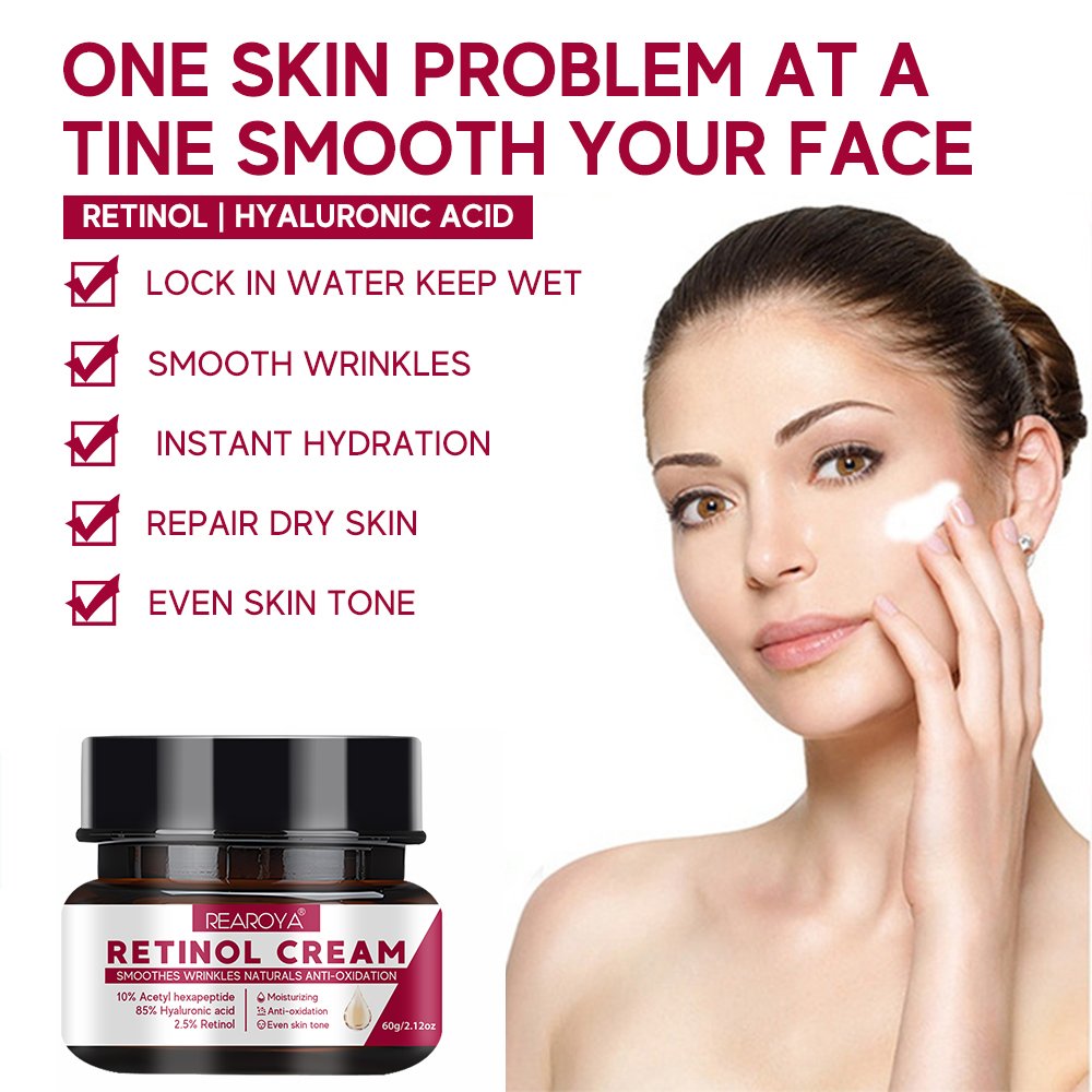 Hyaluronic acid retinol collagen anti aging moisturizing facial cream skin care whitening face cream