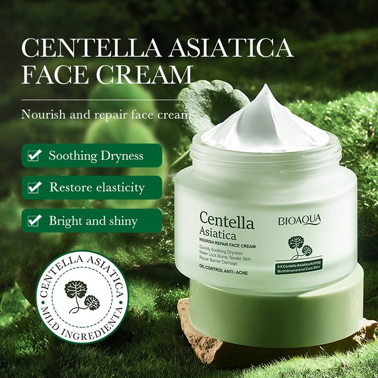 New Arrival Vegan Skin Care Water Lock Bomb Tender Skin Moisturizing Hydrating Centella Asiatica Nourish Repair Face Cream