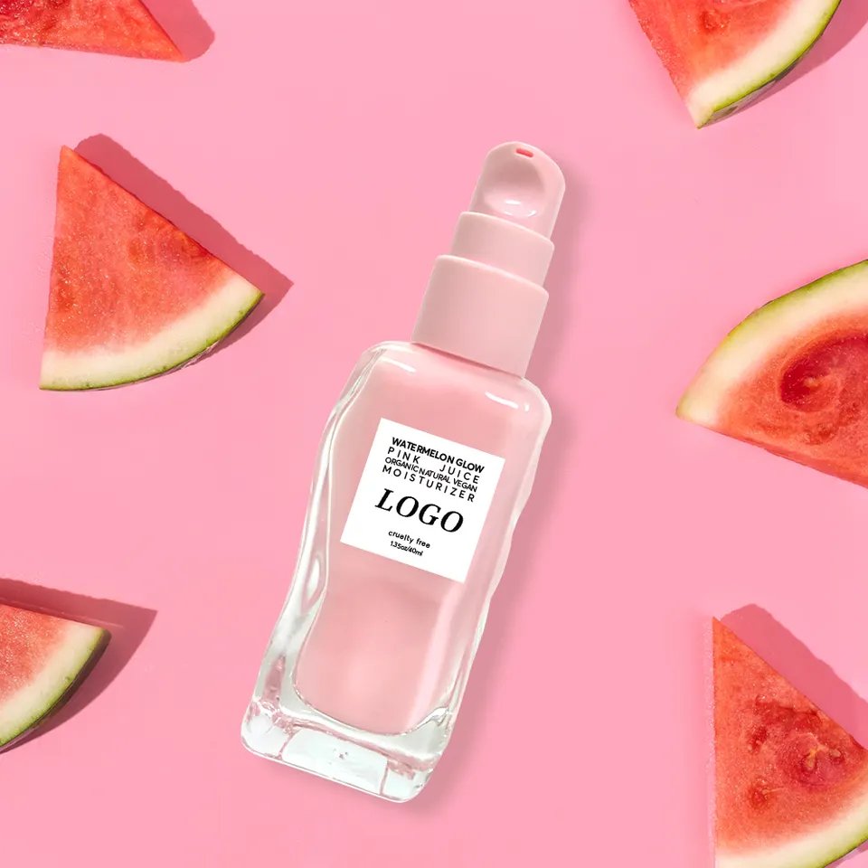 SharkBaby OEM Korean Organic Deep Moisturizing Natural Vegan Watermelon Glow Pink Juice Bleaching Whitening Face Cream