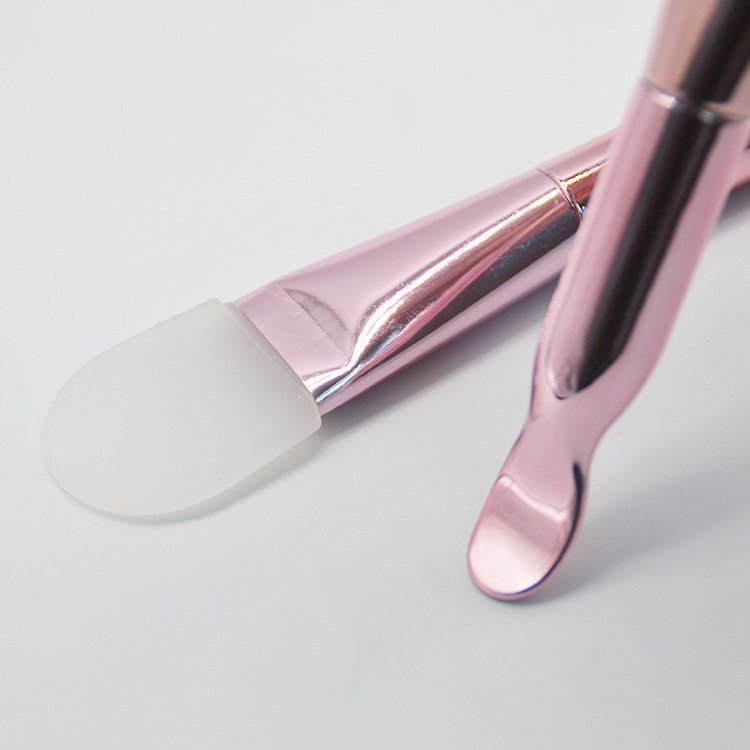 Private Label Small Clay Mask Applicator Makeup Tools Soft Synthetic Face Facial Mask Brush Silicone Single Face Mask Brush