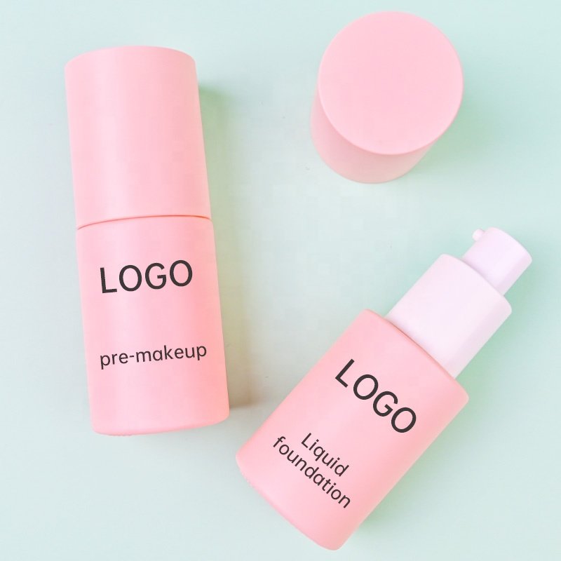 OEM All Skin Tone Colors Long Lasting Waterproof Concealer Full Coverage Face Makeup Liquid Foundation SPF Private Label Pink
