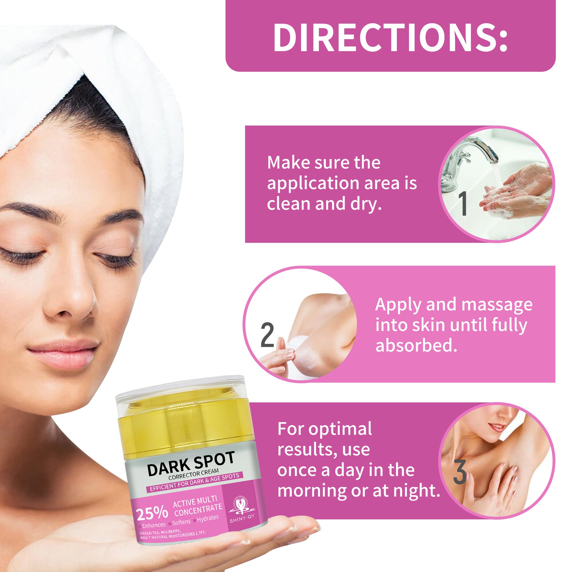 Private Label Lightening Skin Dark Spot Brightening Remover Whiten Face Cream