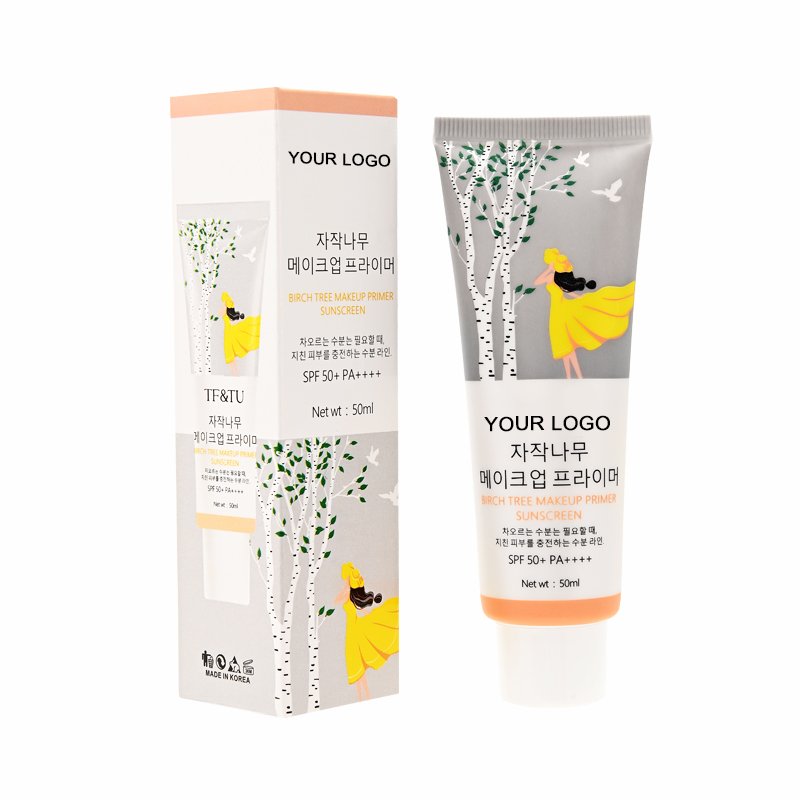 Customizable Own Brand Organic Anti-UV Whitening Sunscreen Cream Vegan and Mineral Ingredients High Efficiency