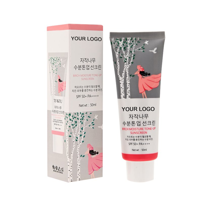 Customizable Own Brand Organic Anti-UV Whitening Sunscreen Cream Vegan and Mineral Ingredients High Efficiency