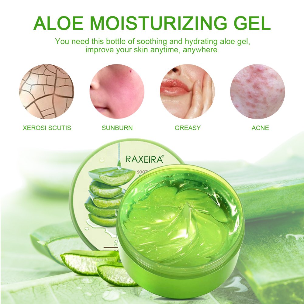 OEM Face Skin Moisturizer Soothing Face Cream & Lotion Aloe Vera Gel For Face Private Label Wholesale 100 Pure Aloe Vera Gel