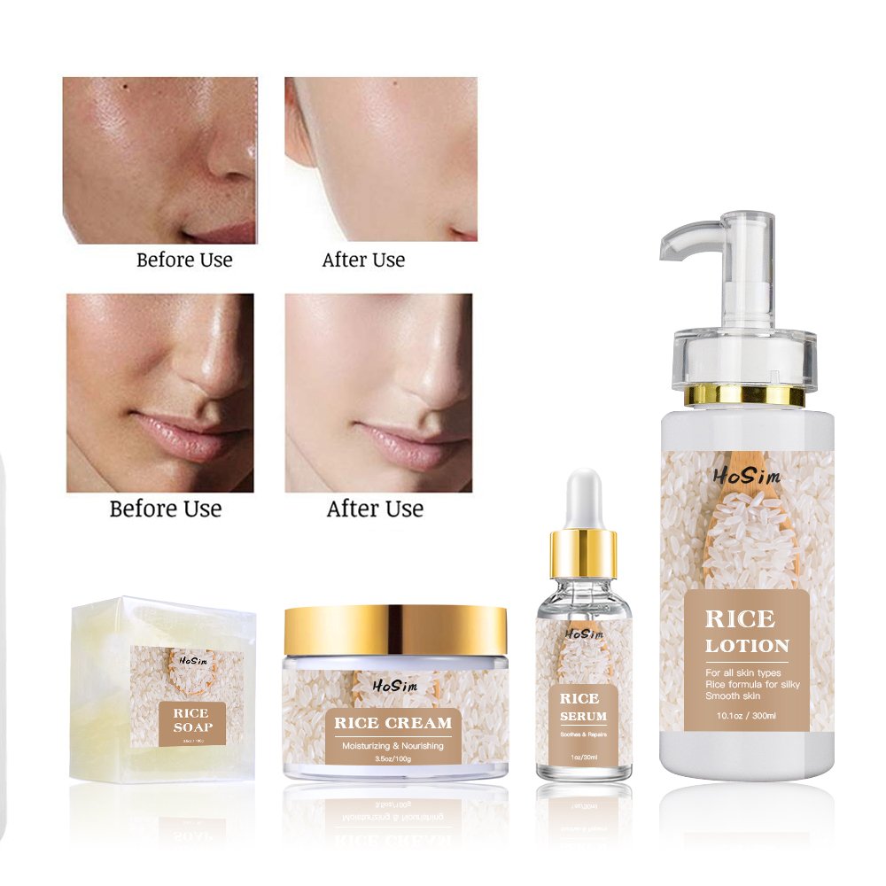 Facial Skin Care Product Natural Hydrating Moisturizing Brightening Face Skincare Private Label Rice Face Cream