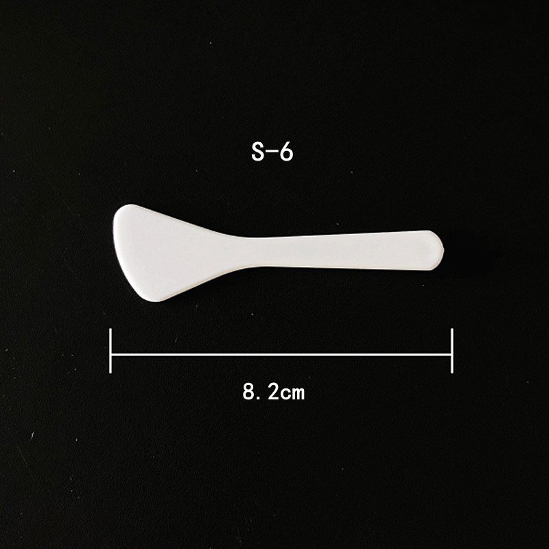 China Supplier white clear Cosmetic Spatula Cream Spoon Plastic Spatula Custom Logo Beauty Diy Face Mask Spatula