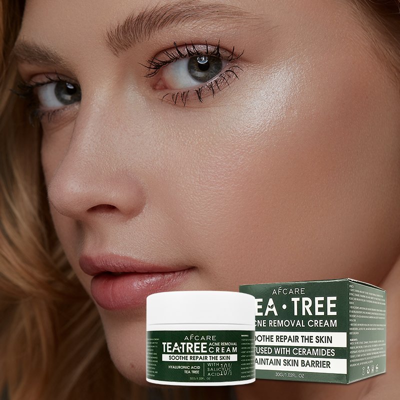 Natural Non Greasy Face Cream Cruelty-free Repair & Moisturizing and Ceramide & Tea Tree Acne Cream On The Face