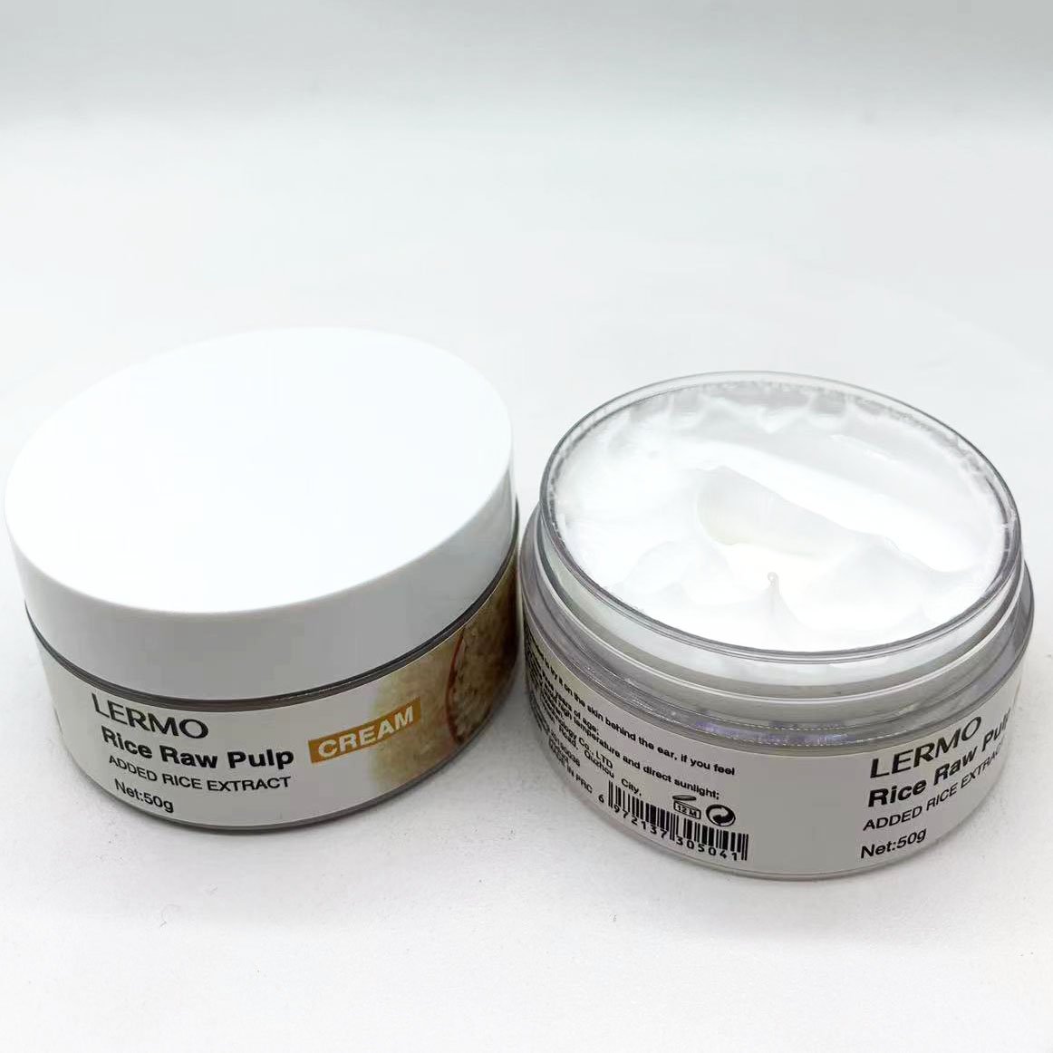 Best selling natural organic Rice raw pulp face cream 50g skin care Moisturizer Anti Aging smoothing face cream for daily care