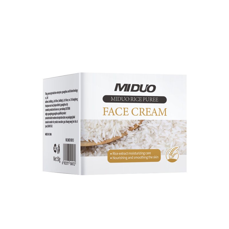 OEM Factory Price 50G Rice Face Cream Whitening Moisturizing Deeply Nourishing Whitening Anti-Wrinkle Face Cream