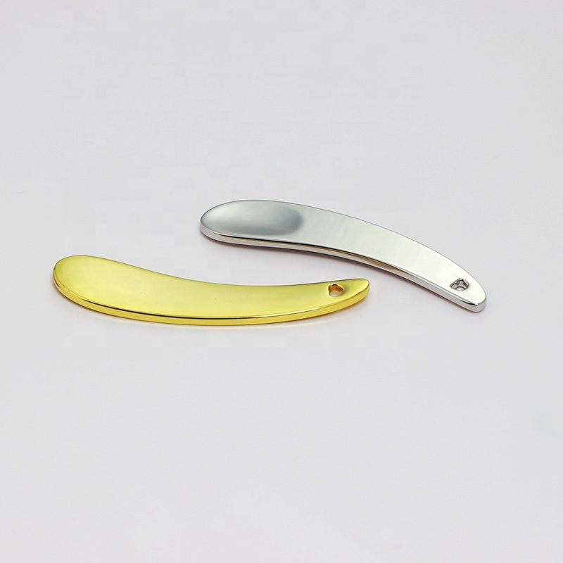 Small 5.4cm moon shape rose gold Cosmetic spatula for face cream