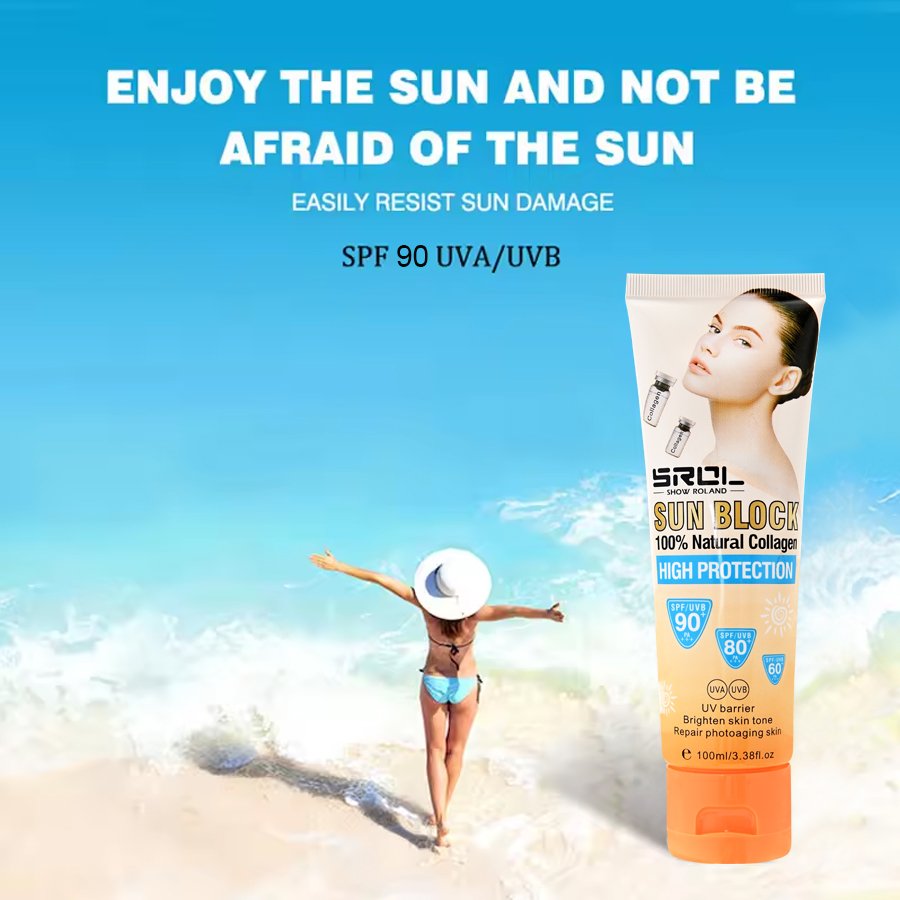 Organic Mineral SPF 60 Whitening Body Lotion Waterproof Face Care Sunscreen Cream for Sunburn Prevention for Tanning