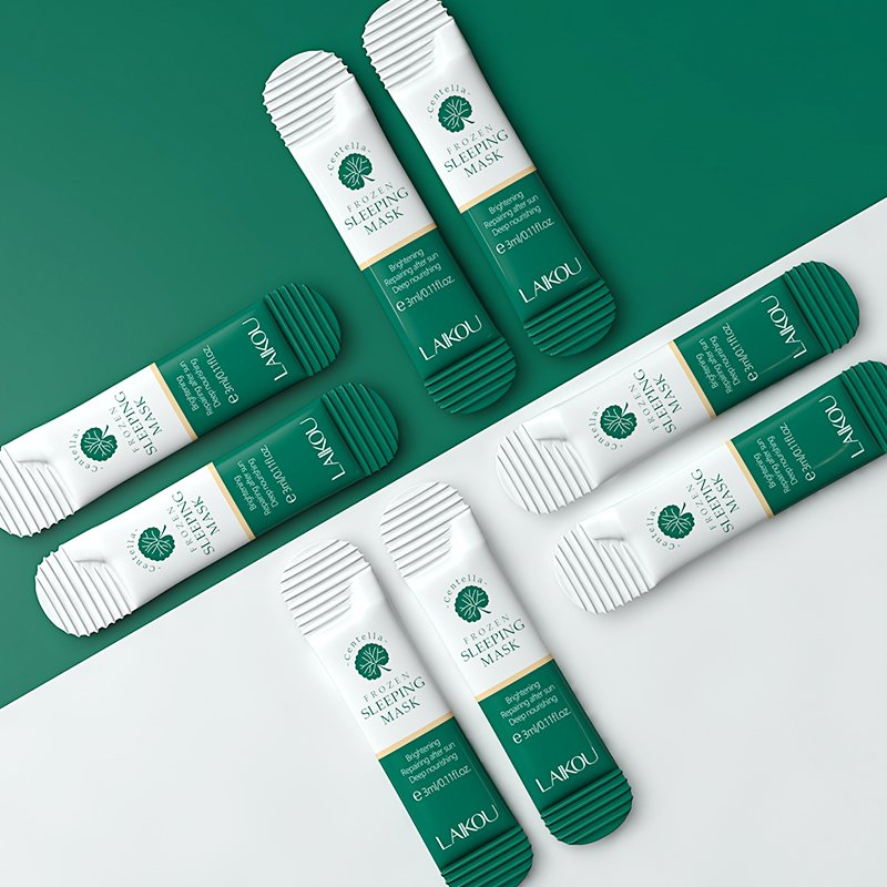 LAIKOU 3 Ml Soothing & Repairing Centella Gel Sleeping Skin Whitening Night Cream Female Pearl Cream Travel Size