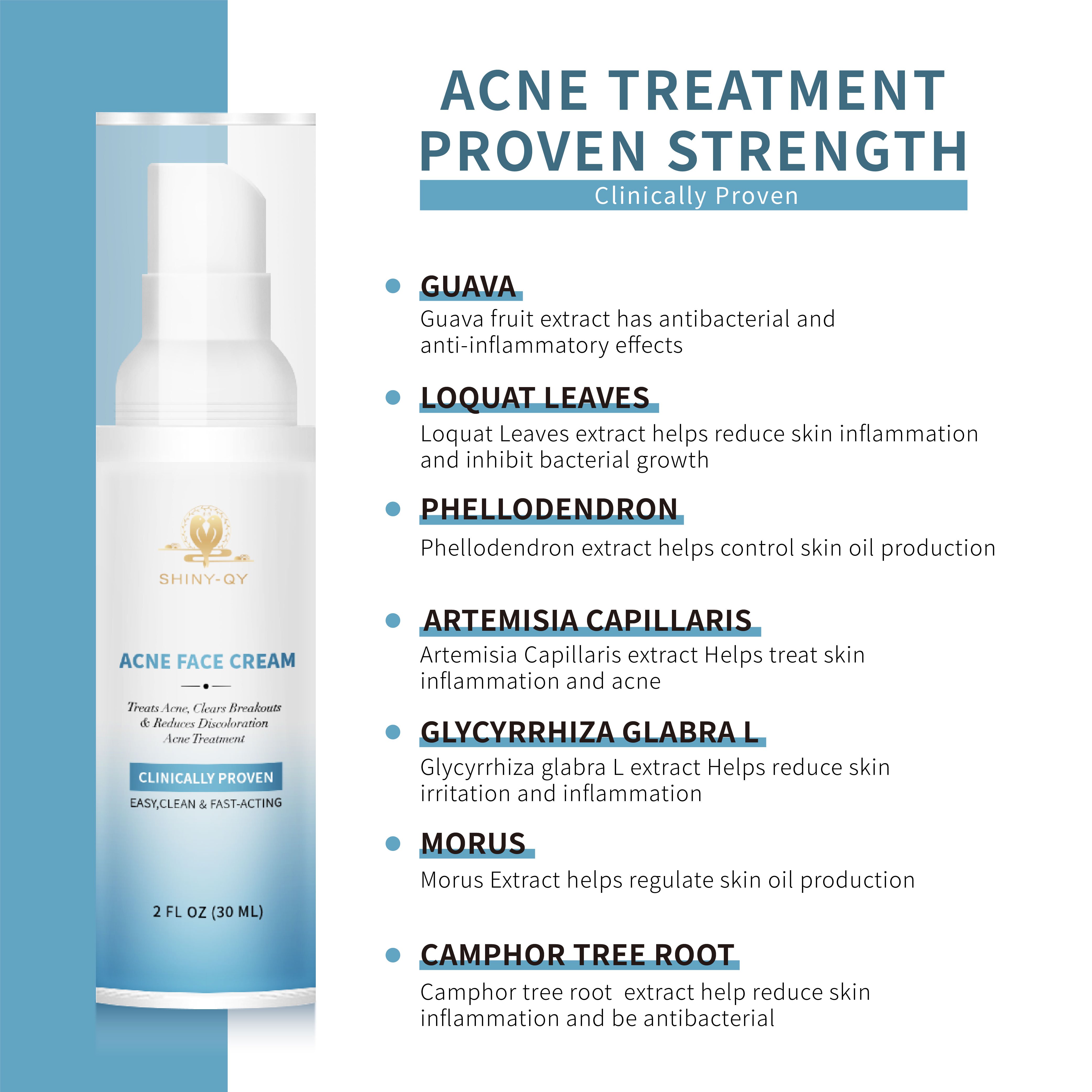 1 Week Fast Control Brightening Treatment Anti Remove Acne Scars Face Cream