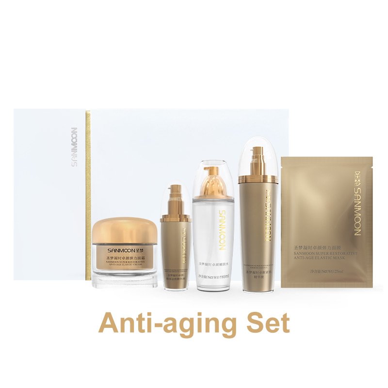 Collagen Anti Aging Cream And Wrinkles Face Cream Under Eye Cream Tightening Facial Mask Skin Care Set