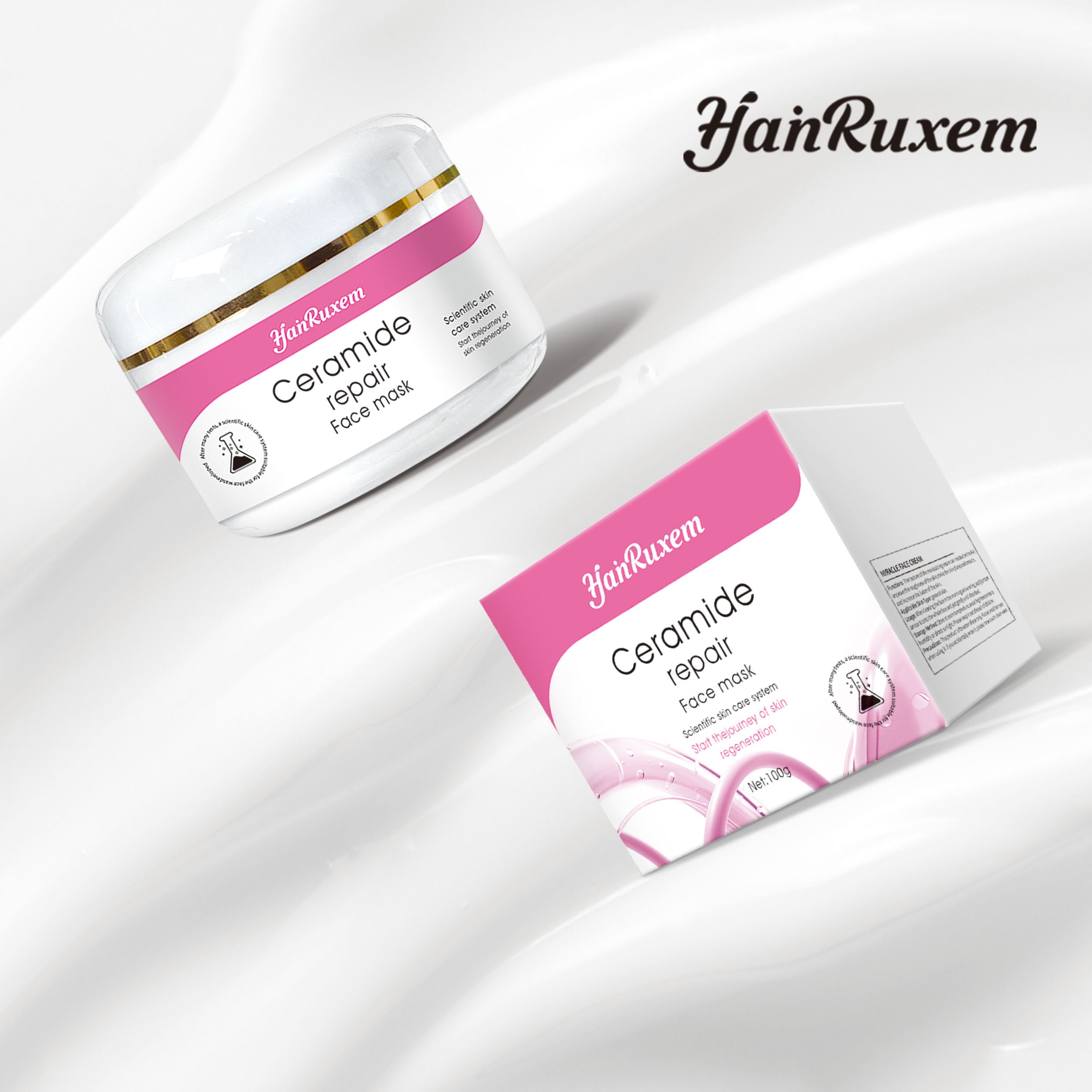 Wholesale Hyaluronic acid Moisturize cream ceramide Brightening Nourishing Skin Whitening repairing face cream
