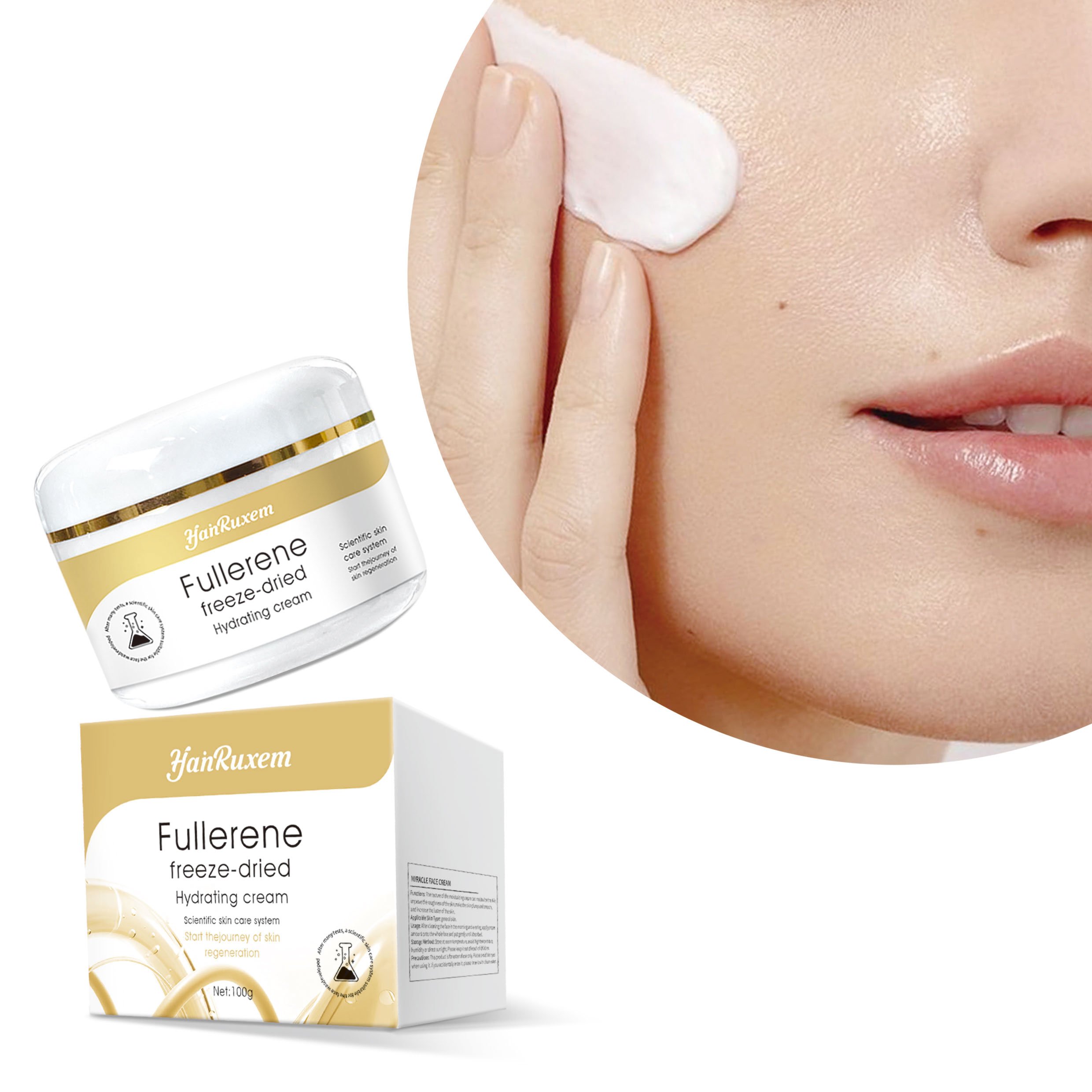 Wholesale Hyaluronic acid Moisturize cream ceramide Brightening Nourishing Skin Whitening repairing face cream