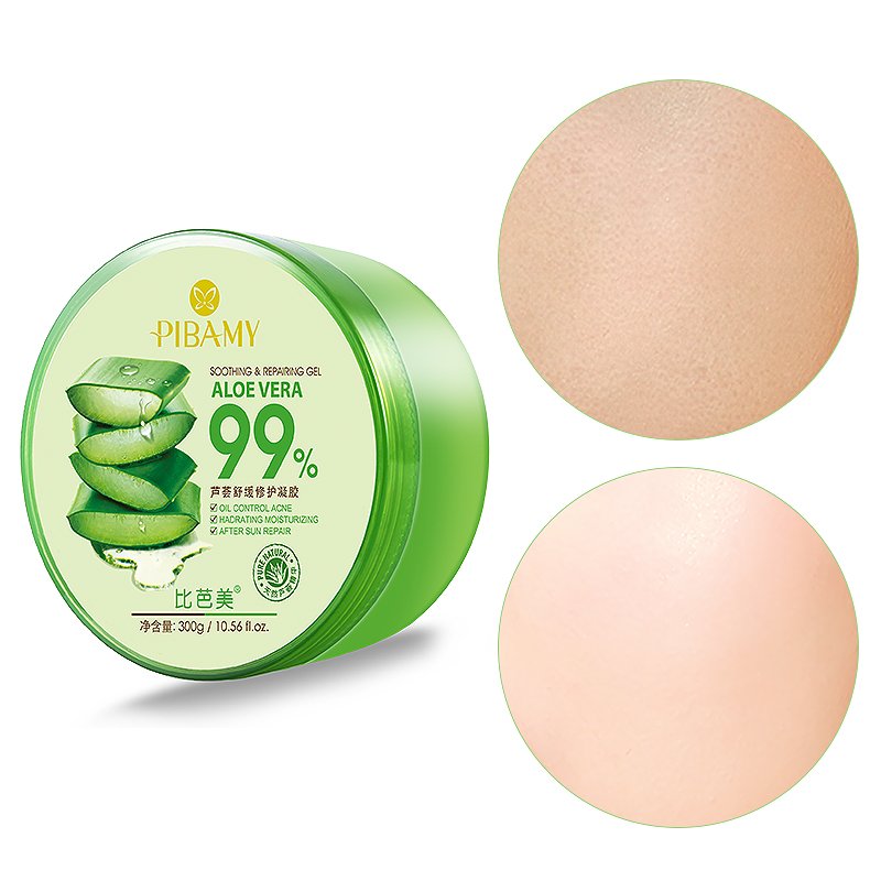 2021 Hot sale aloe 99% soothing gel face cream & lotion (new) filling water alovera gel