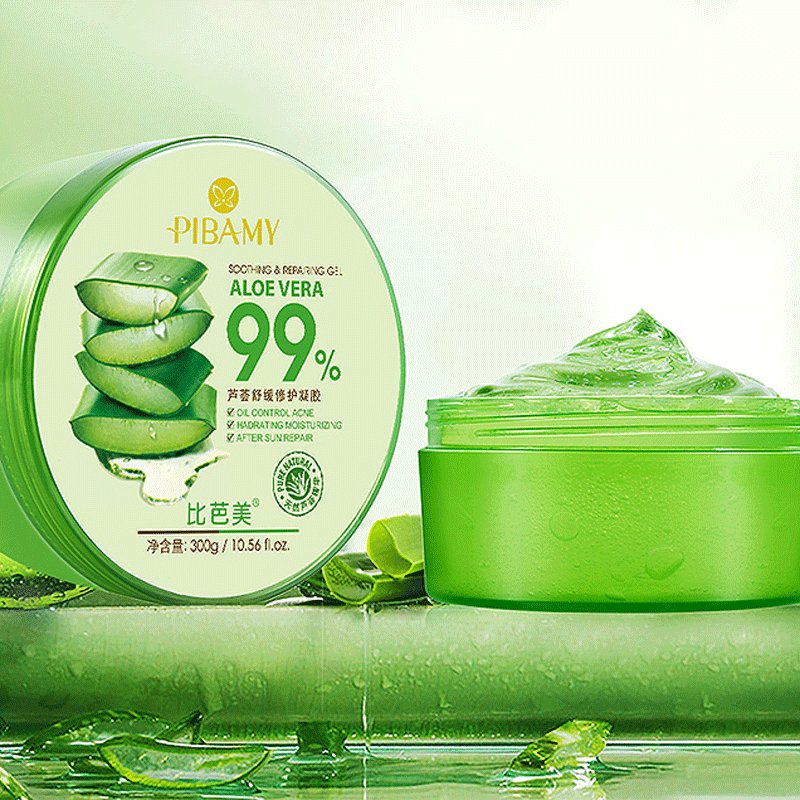 2021 Hot sale aloe 99% soothing gel face cream & lotion (new) filling water alovera gel