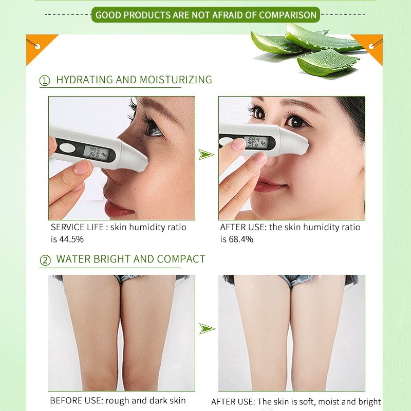 2021 Hot sale aloe 99% soothing gel face cream & lotion (new) filling water alovera gel
