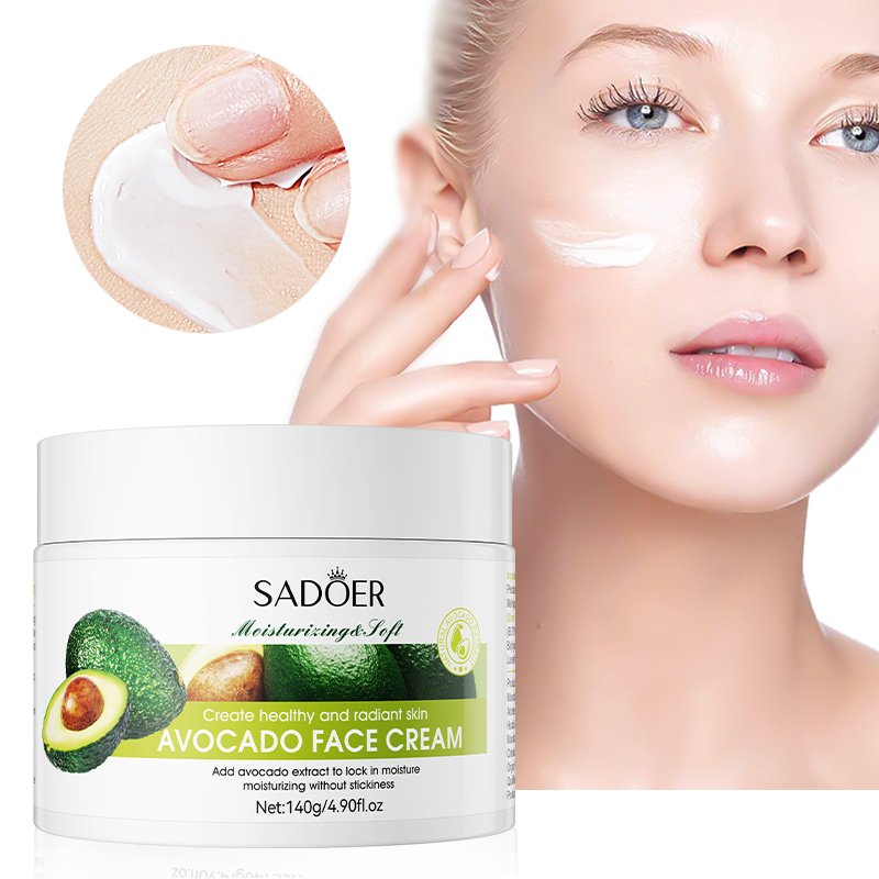 OEM SADOER private label Aloe carrot avocado organc skin care whitening moisturizing tender smooth face cream