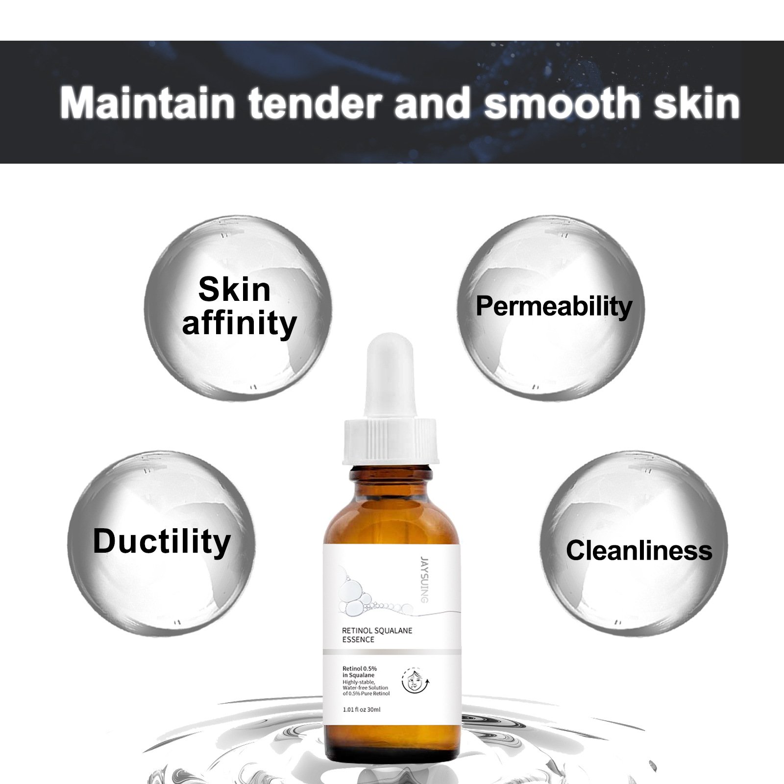 Retinol Anti Aging Remove Wrinkle Serum Lifting Brighten Face Skin Fade Eye Fine Lines Moisturizing Firming Facial Essence 30ml