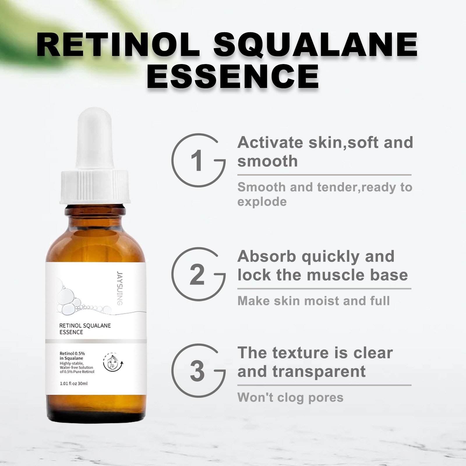 Retinol Anti Aging Remove Wrinkle Serum Lifting Brighten Face Skin Fade Eye Fine Lines Moisturizing Firming Facial Essence 30ml