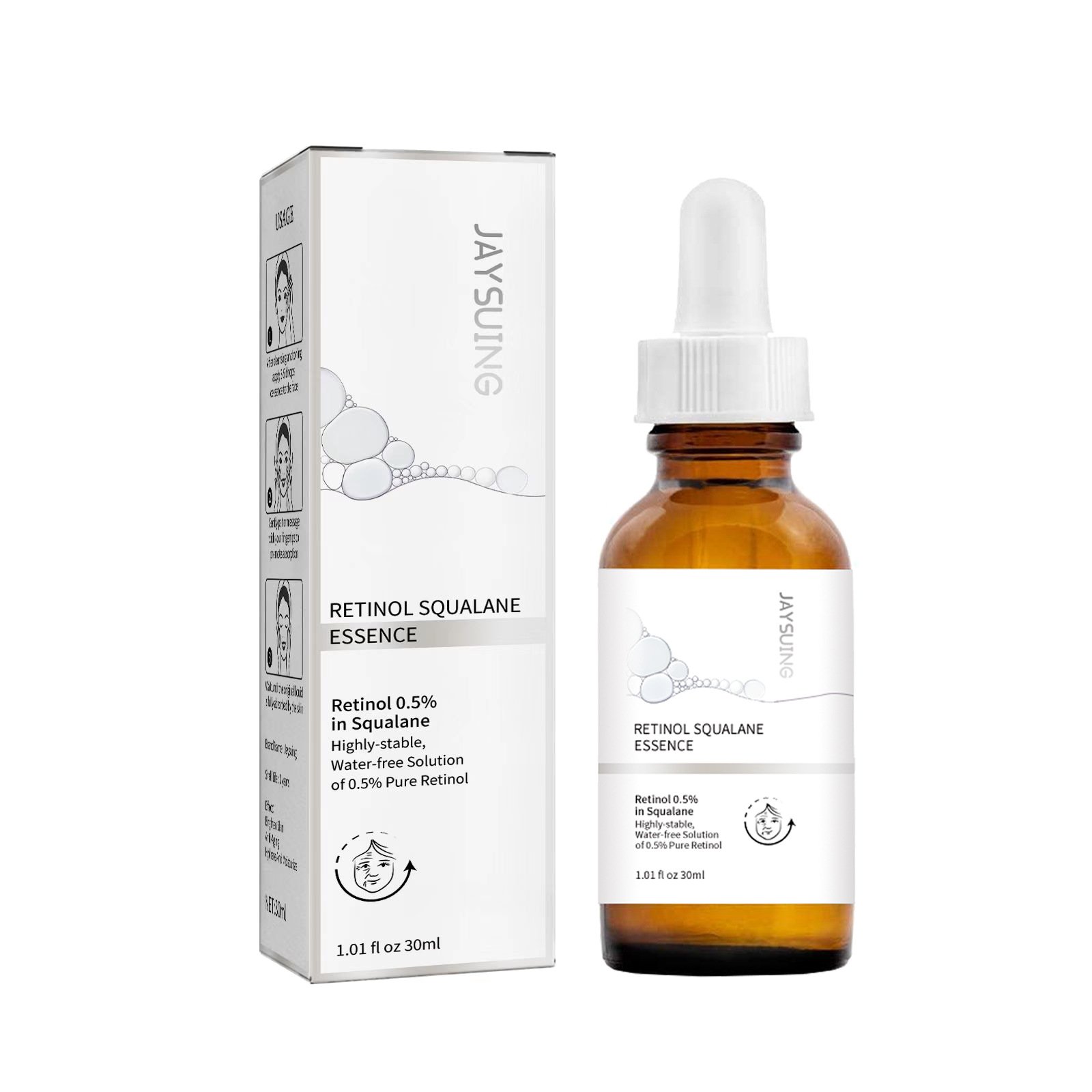 Retinol Anti Aging Remove Wrinkle Serum Lifting Brighten Face Skin Fade Eye Fine Lines Moisturizing Firming Facial Essence 30ml