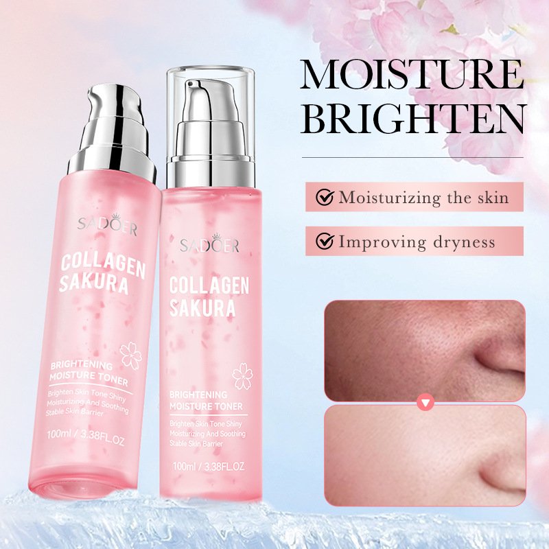 SADOER cosmetics Cherry Blossom Collagen Emulsion Lotion Moisturizing Brightening face cream lotion