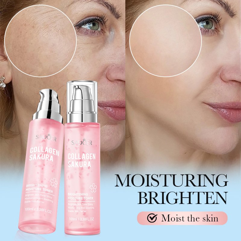 SADOER cosmetics Cherry Blossom Collagen Emulsion Lotion Moisturizing Brightening face cream lotion
