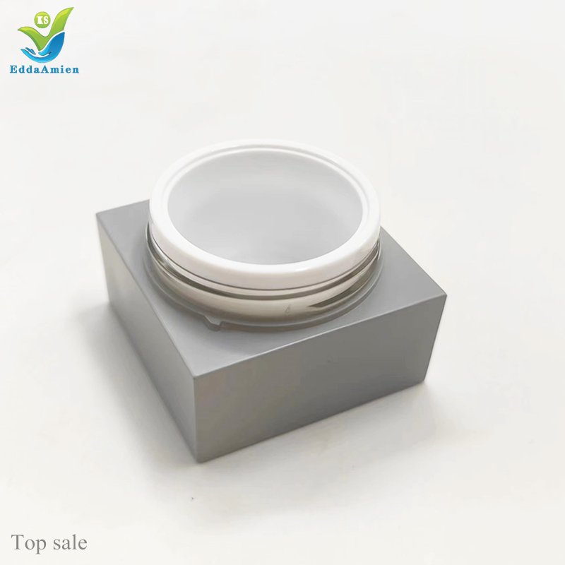 oem 15 g matte lip balm scrub container eyebrow soap bottle empty square PP plastic frosted cosmetic eye face cream jar with lid