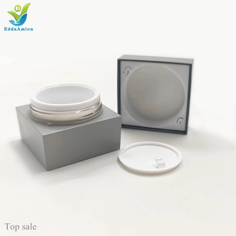 oem 15 g matte lip balm scrub container eyebrow soap bottle empty square PP plastic frosted cosmetic eye face cream jar with lid