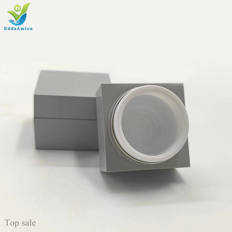 oem 15 g matte lip balm scrub container eyebrow soap bottle empty square PP plastic frosted cosmetic eye face cream jar with lid