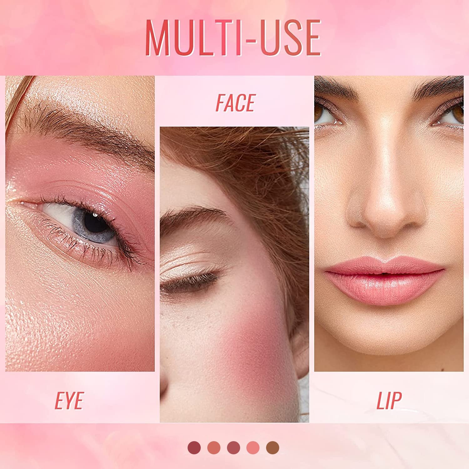 Wholesale Multi-Use Lip Cheek Tint Blush High Pigmented Vegan Face Makeup Private Label Bronzer&Highlighters Creamy Blush