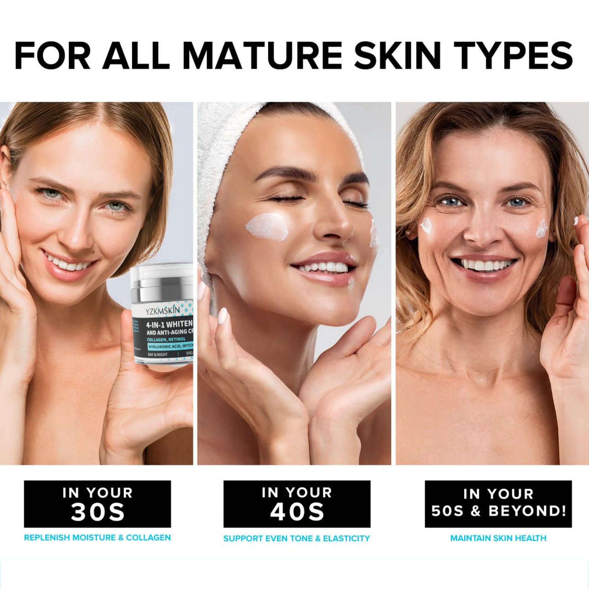 1.7 oz 50ml wholesalers natural facial skin glowing repair pigmentation removal moisturizer whitening anti aging face cream