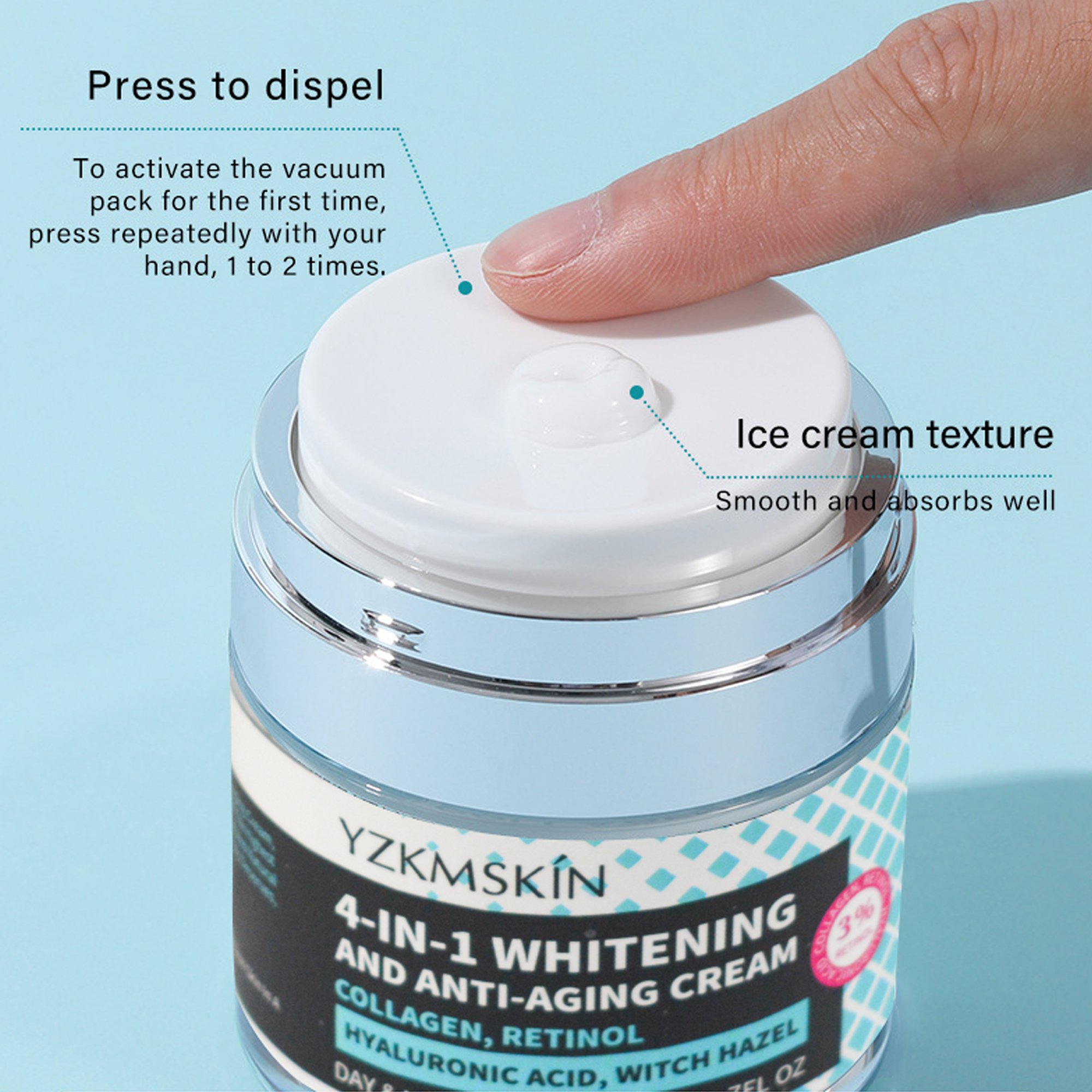 1.7 oz 50ml wholesalers natural facial skin glowing repair pigmentation removal moisturizer whitening anti aging face cream