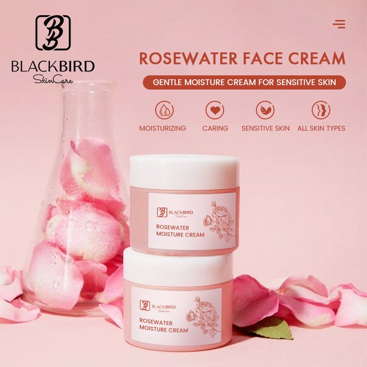 Private Label Custom Korean Pink Super Moisturizer Whitening Brightening All Day Hydration Rose water Face Cream