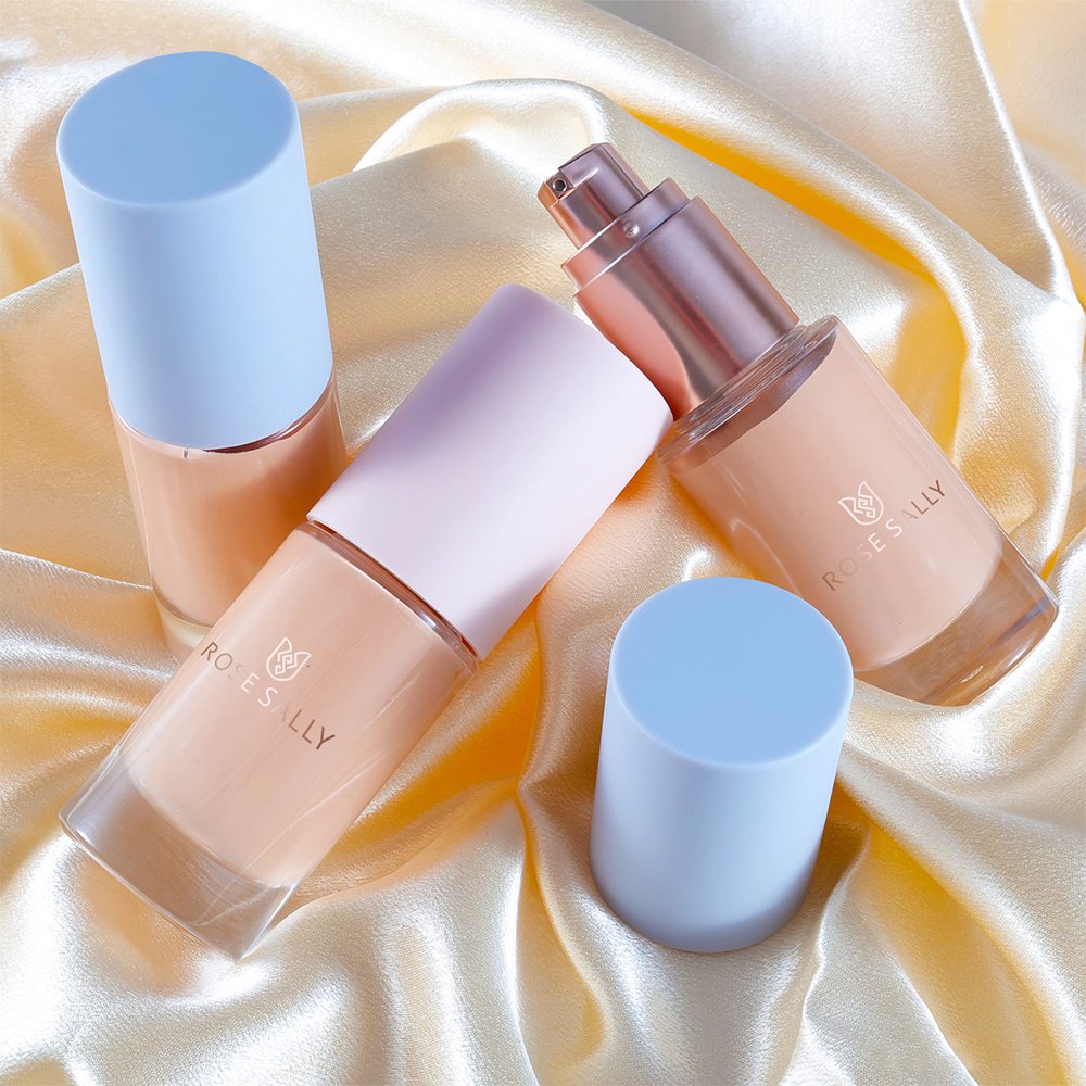 Rose Sally Naturally Look Matte Foundation Liquid Private Label Full Coverage Dark Skin Spray Face Foundation