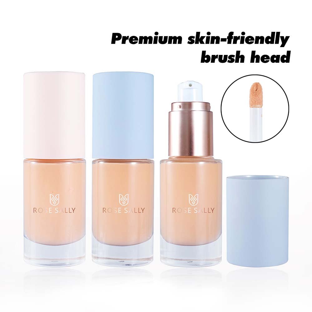 Rose Sally Naturally Look Matte Foundation Liquid Private Label Full Coverage Dark Skin Spray Face Foundation