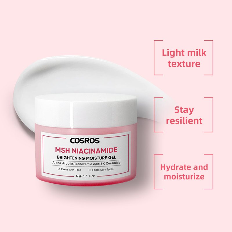 Wholesale 5x Ceramide MSH Niacinamide Brightening Moisture Gel Alpha Arbutin Tranexamic Acid Evens Skin Dark Spots Face Cream