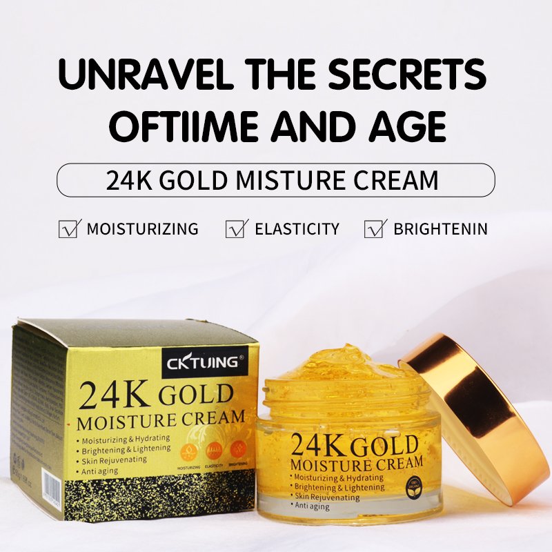 high quality face cream bottle lotions beauty cosmetics 24k gold facial kit