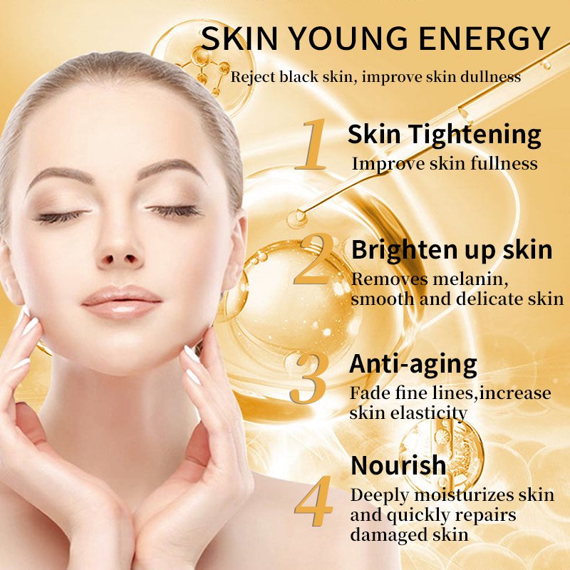 high quality face cream bottle lotions beauty cosmetics 24k gold facial kit